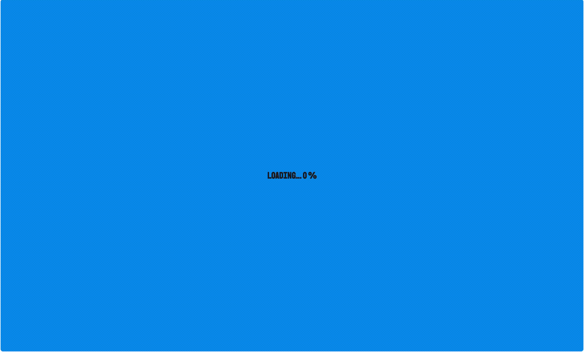 An example of a custom progress loader with loading percentage