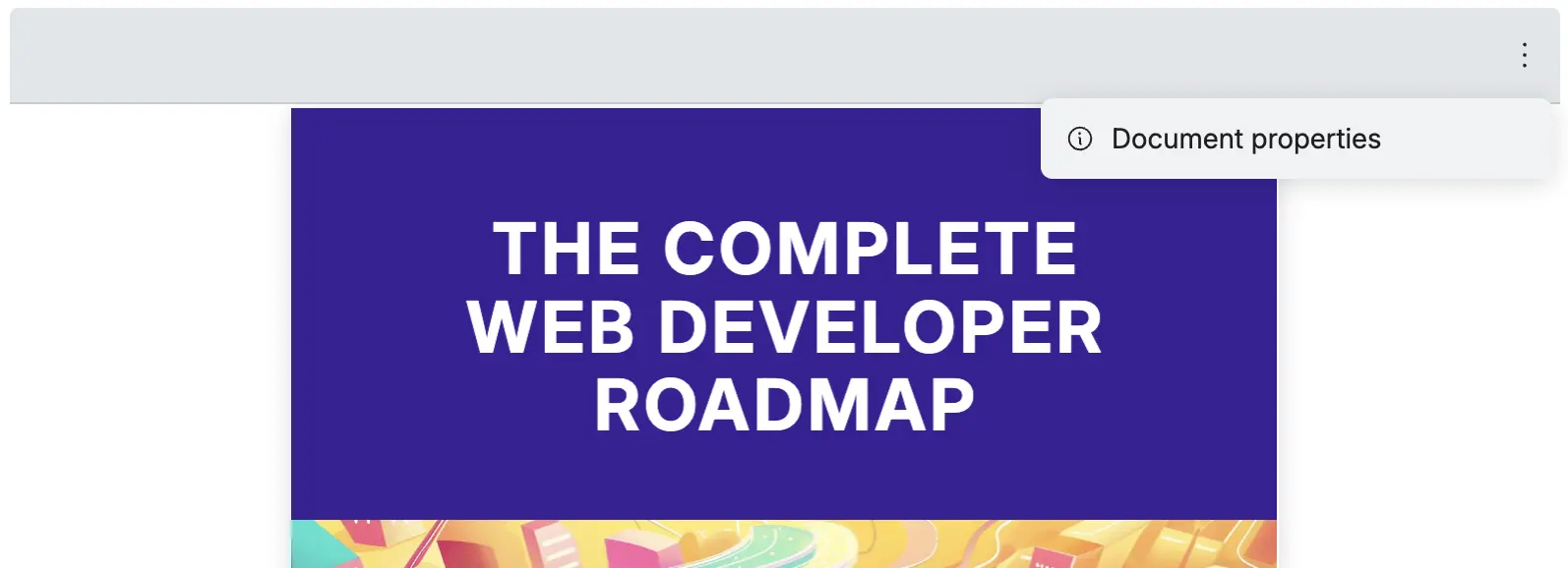 An image of how React PDF displays with more options dropdown hidden each tool