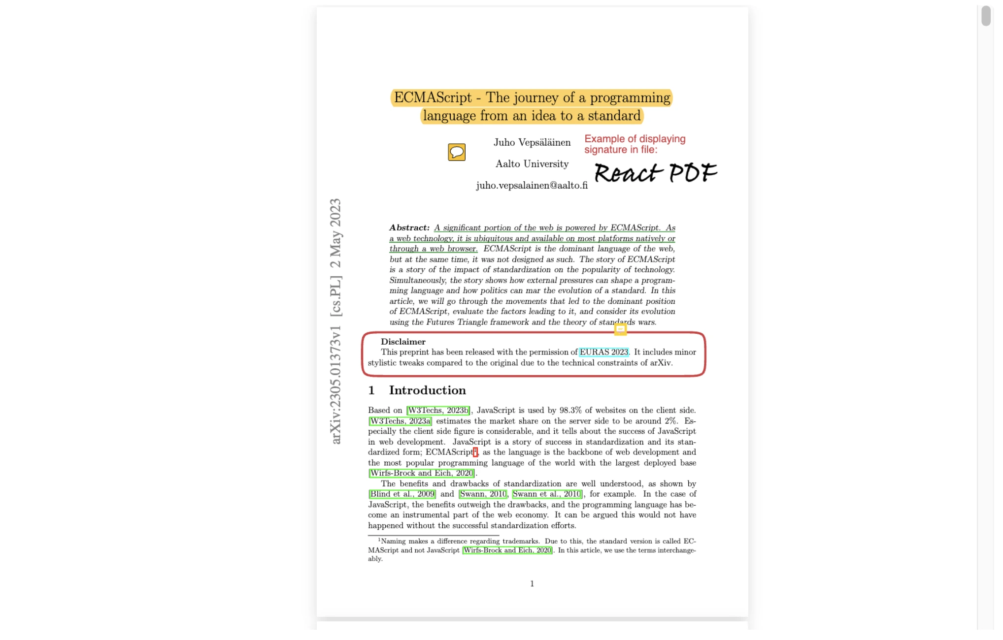 React PDF Viewer for Toolbar - Hide toolbar